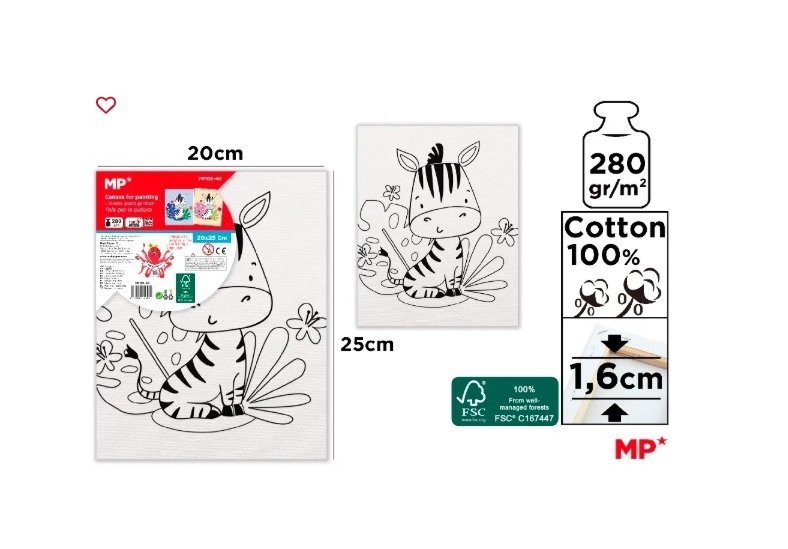 Bastidor con diseño para colorear 20 x 25cm