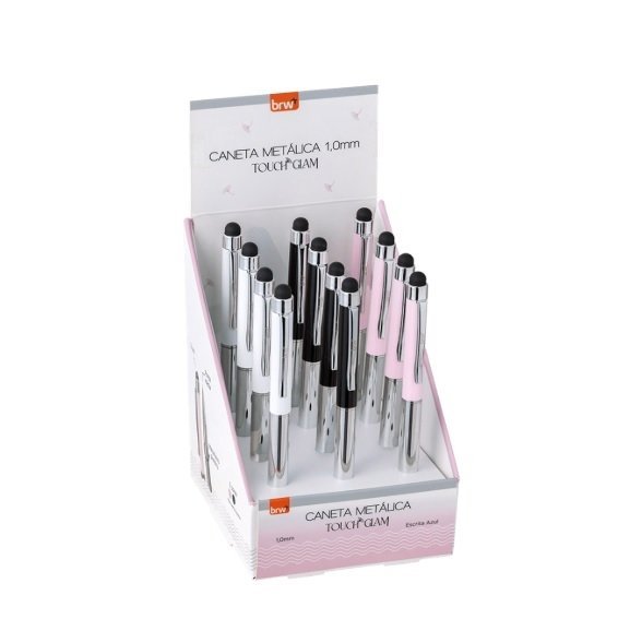 Brw boligrafo metalico touch glam 1.0mm