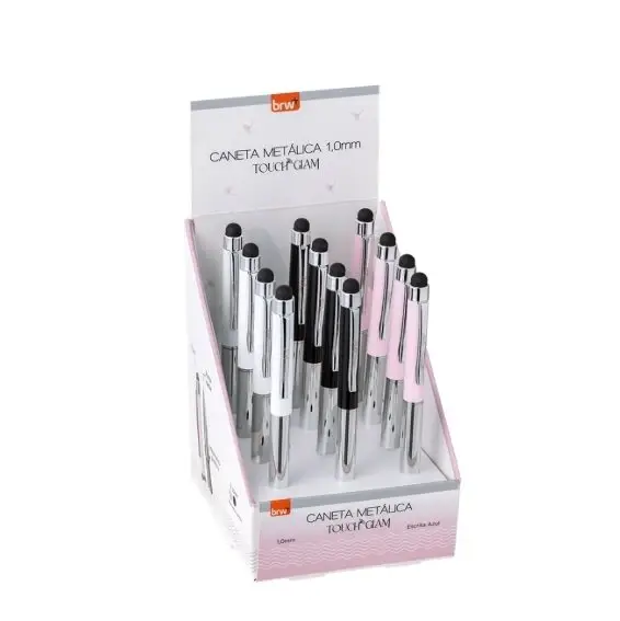 Brw boligrafo metalico touch glam 1.0mm