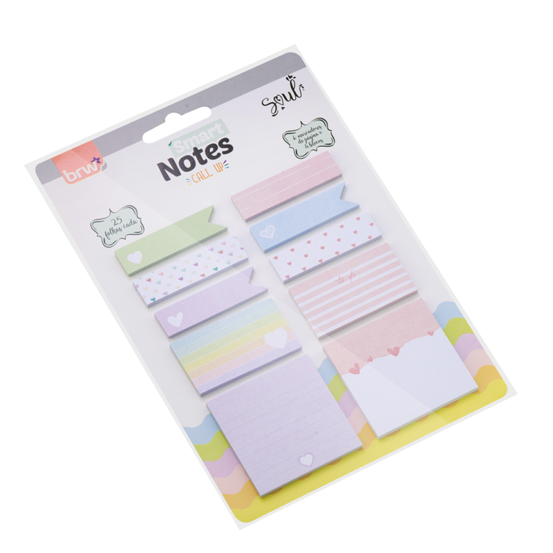 Brw notas autoadhesiva smart call up - set 10 blocks