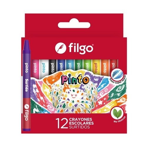 Crayola Filgo de cera- estuche 12 finas