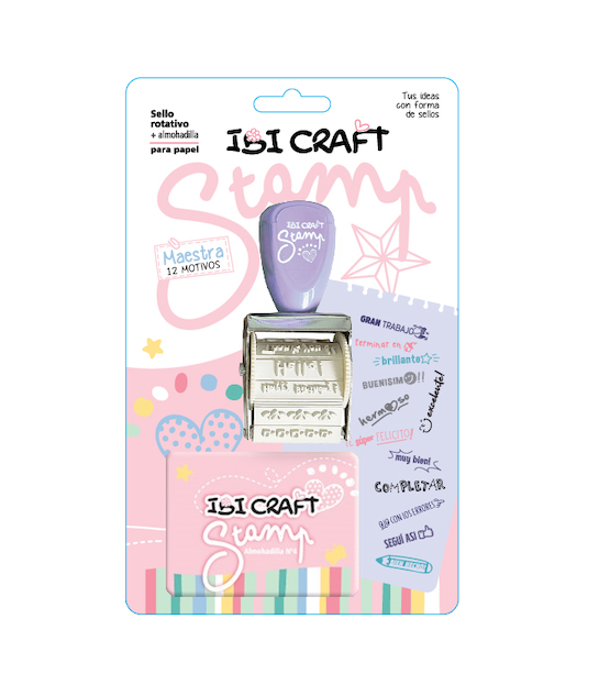 Sello rotativo ibi crafrt c/12 diseños maestra