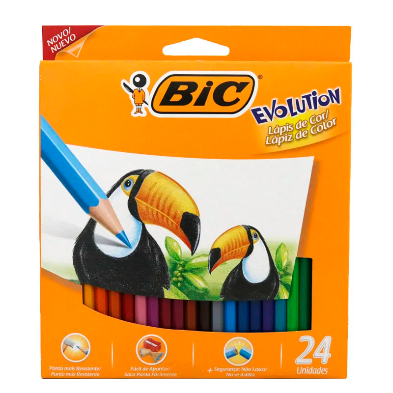 Lapices de Colores Evolution x24 Bic