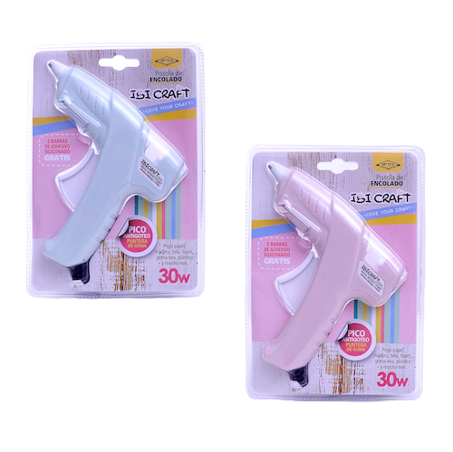 Pistola p/silicona ibi craft 30 w con 2 barras