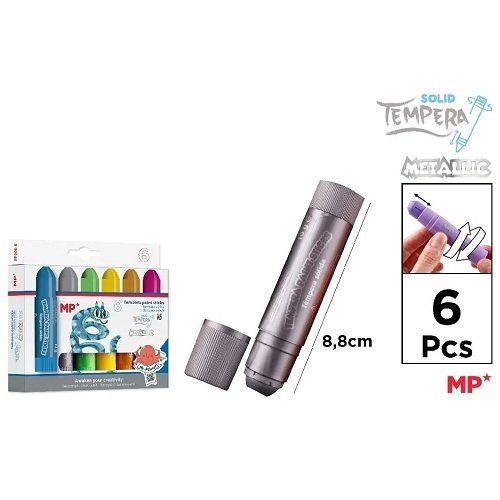 Tempera solida main paper metalica 6 un