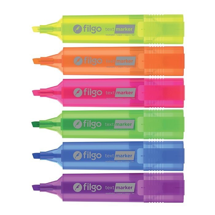 resaltador Filgo text marker - colores flúo -