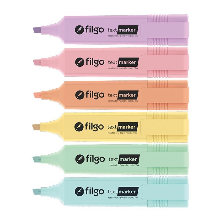 resaltador Filgo text marker - colores pastel