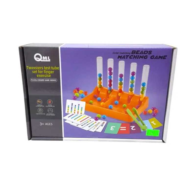 Color matching beads matching game