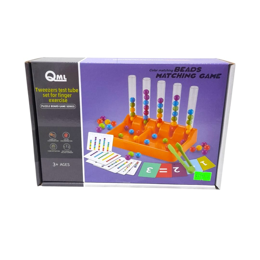 Color matching beads matching game
